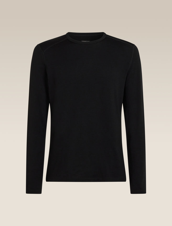 Mens Merino 260 Tech LS Crew Neck Thermal Top Black 104371
