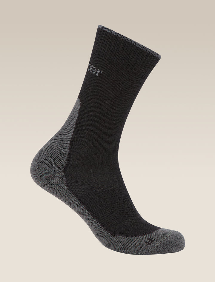 Mens Merino Hike+ Light Crew Socks Black/Obsidian 0A578O