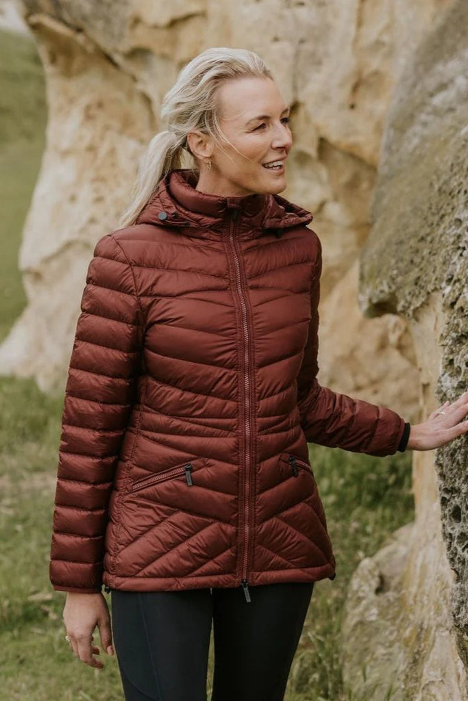 Womens Cushla Jacket - Cabernet