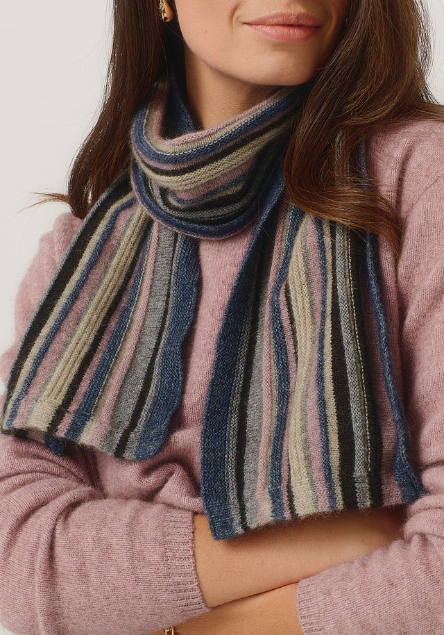 Unisex Ziggy Scarf River/Rose Dust Multi 0645