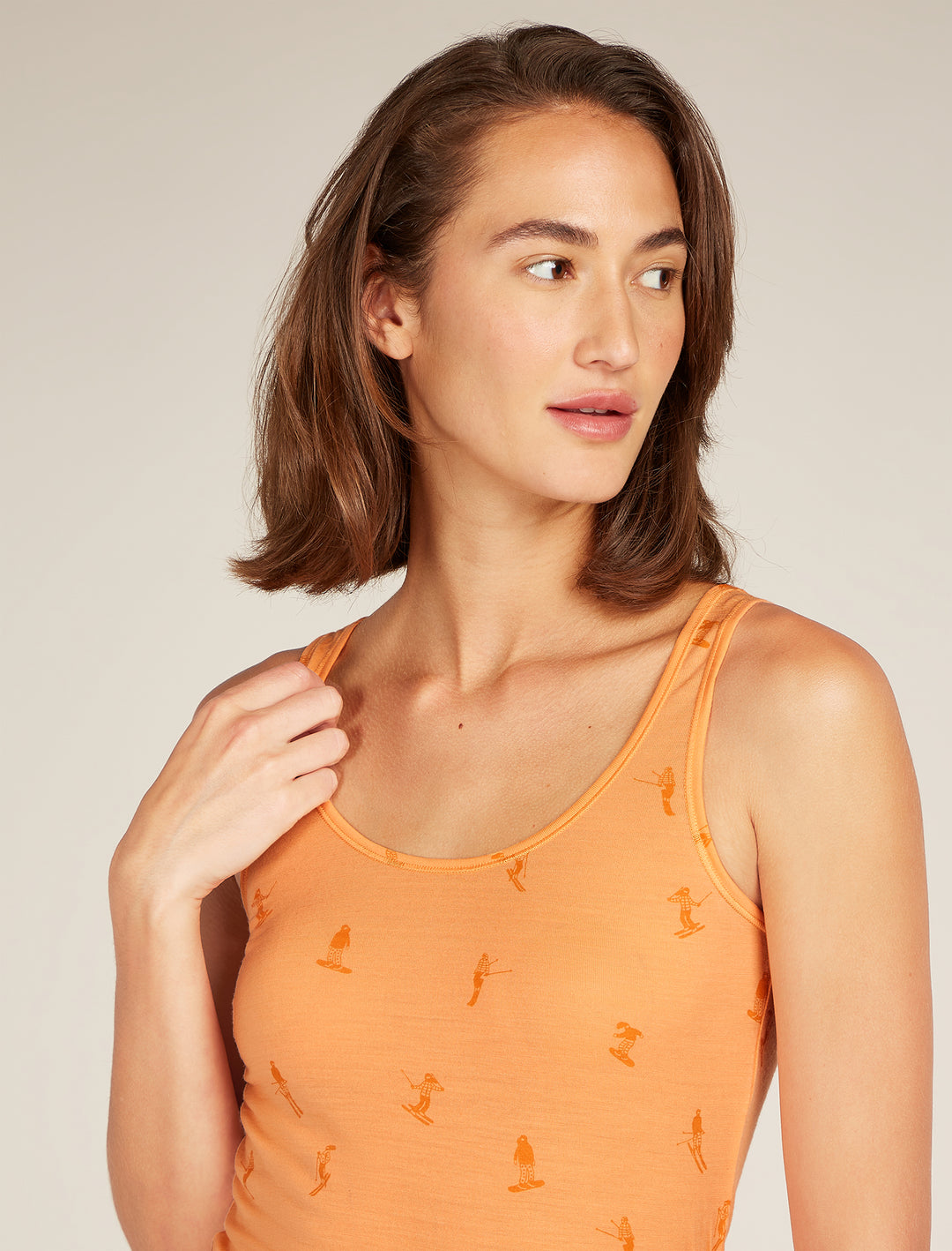 Womens Merino 150 Siren Tank Snow Day Feldspar 0A5751