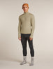 Mens 200 Merino Fine Ace Long Sleeve Half Zip Flagstone 0A5767