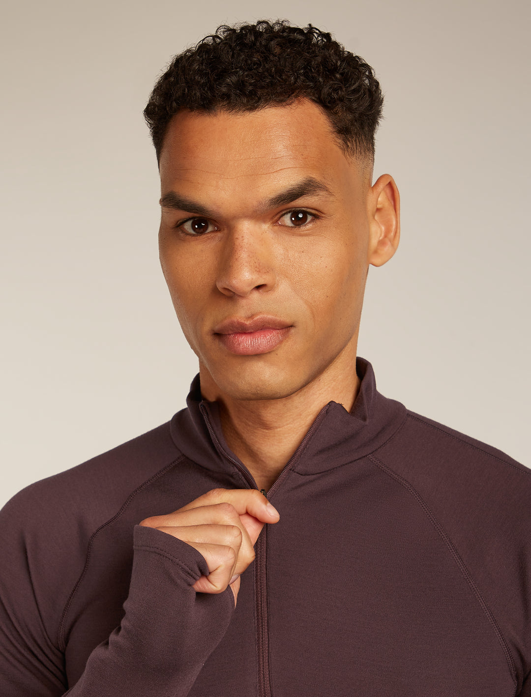Mens 300 MerinoFine™ Polar LS Half Zip Thermal Top Java BA56Q9