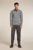 Mens Merino Anniversary Original Long Sleeve Half Zip Metro Heather 0A579D