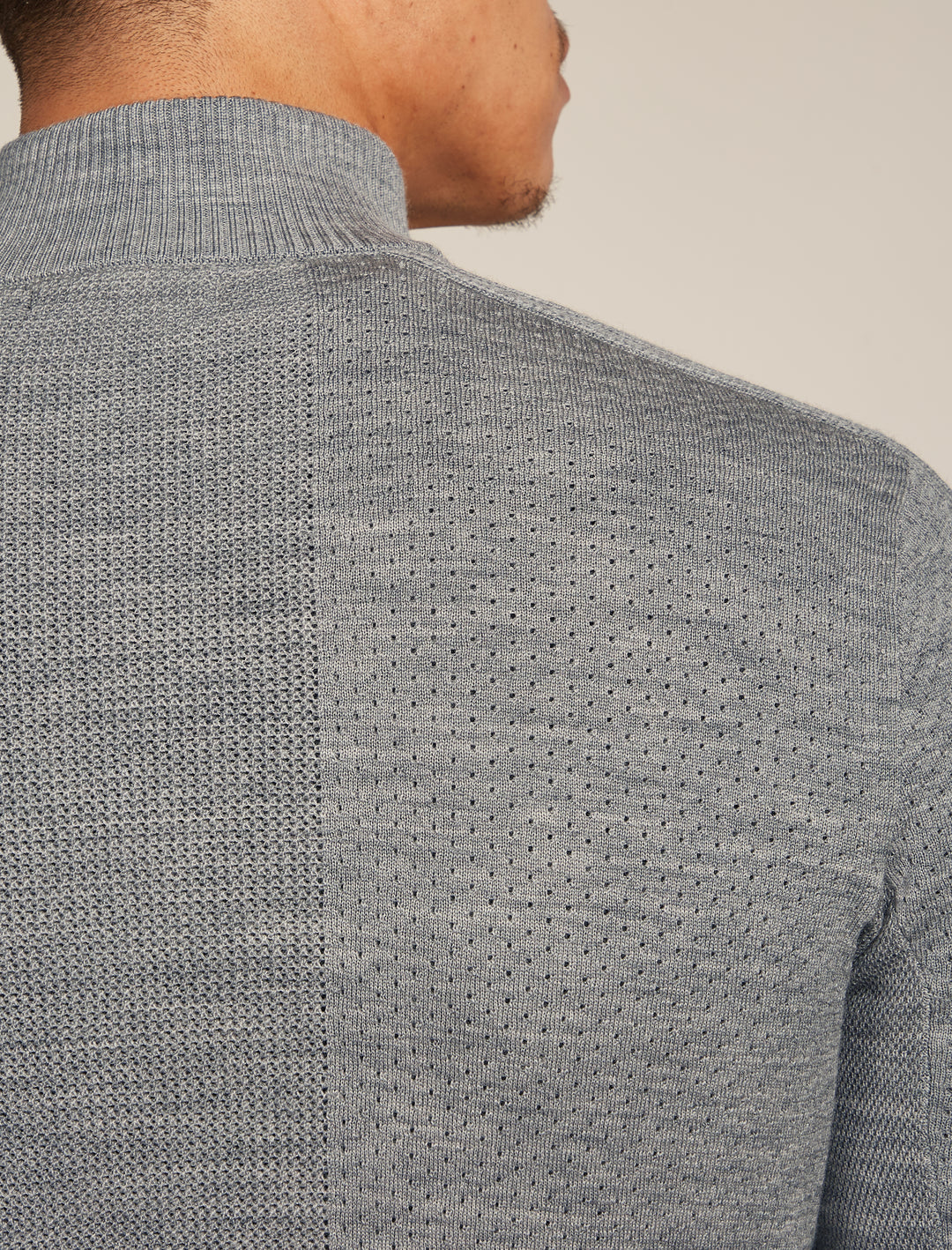 Mens Merino Anniversary Original Long Sleeve Half Zip Metro Heather 0A579D