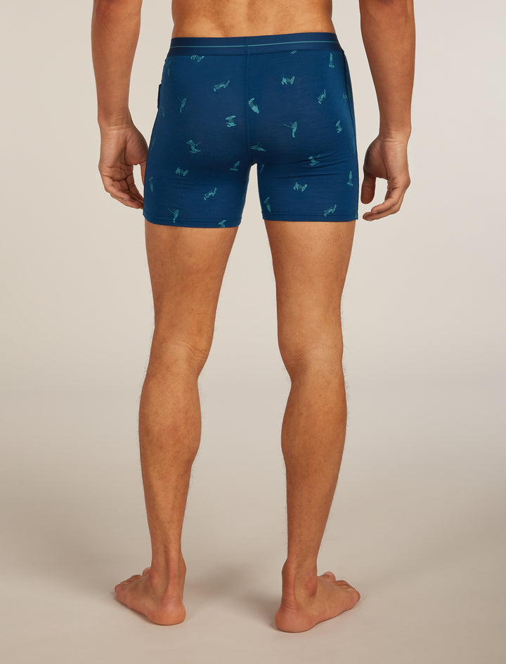 Mens Merino 150 Anatomica Boxers Snow Day Atlantis 0A5734