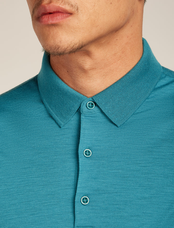 Mens Merino 150 Tech Lite Short Sleeve Polo Topaz 0A56WK