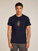 Mens Merino 150 Tech Lite SS Tee Bear Tour Midnight Navy 0A57BS