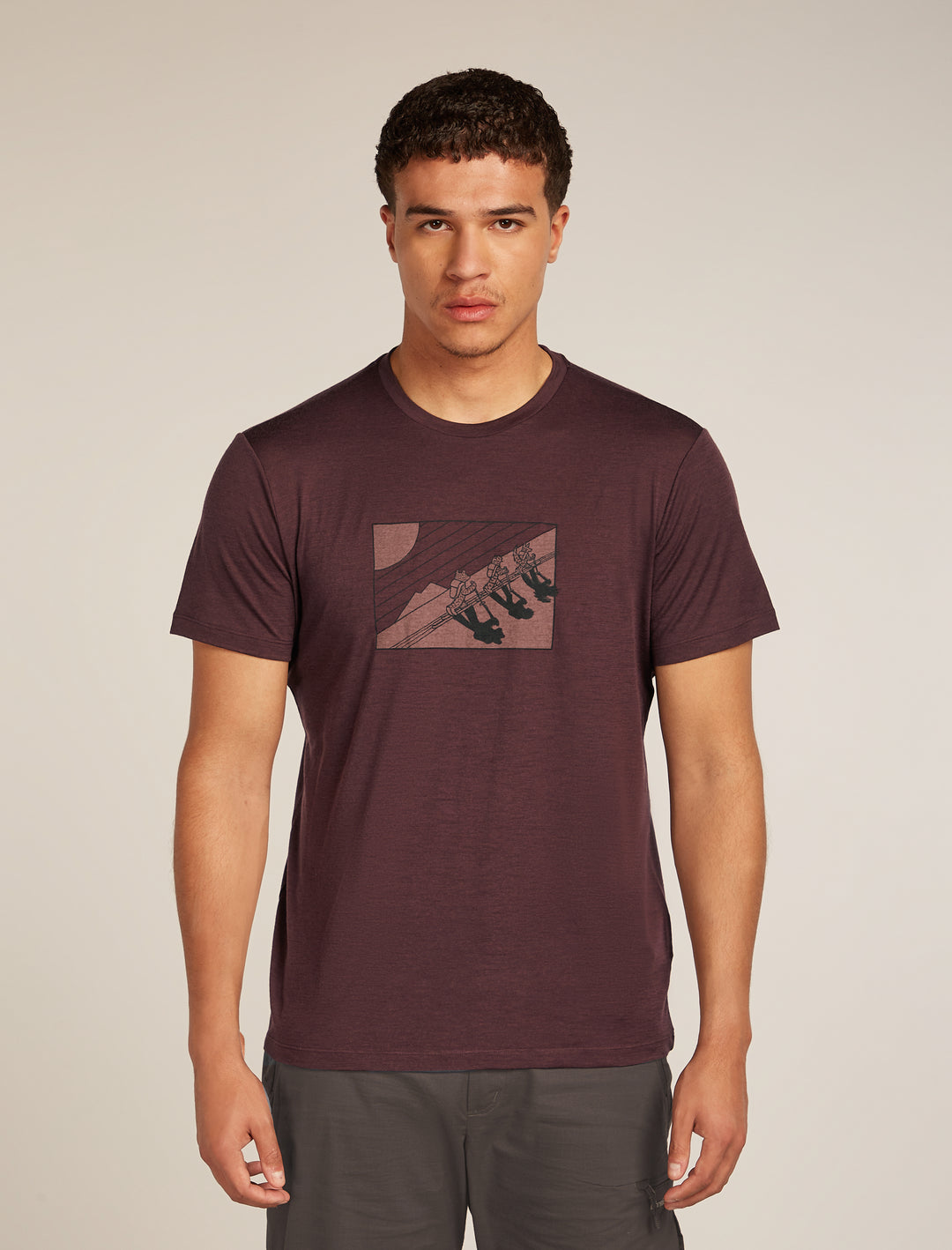 Mens Merino 150 Tech Lite SS Tee In The Wild Java  0A57BW