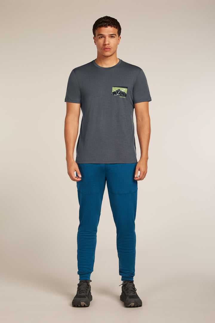 Mens Merino 150 Tech Lite SS Tee Infographic Obsidian 0A57BX