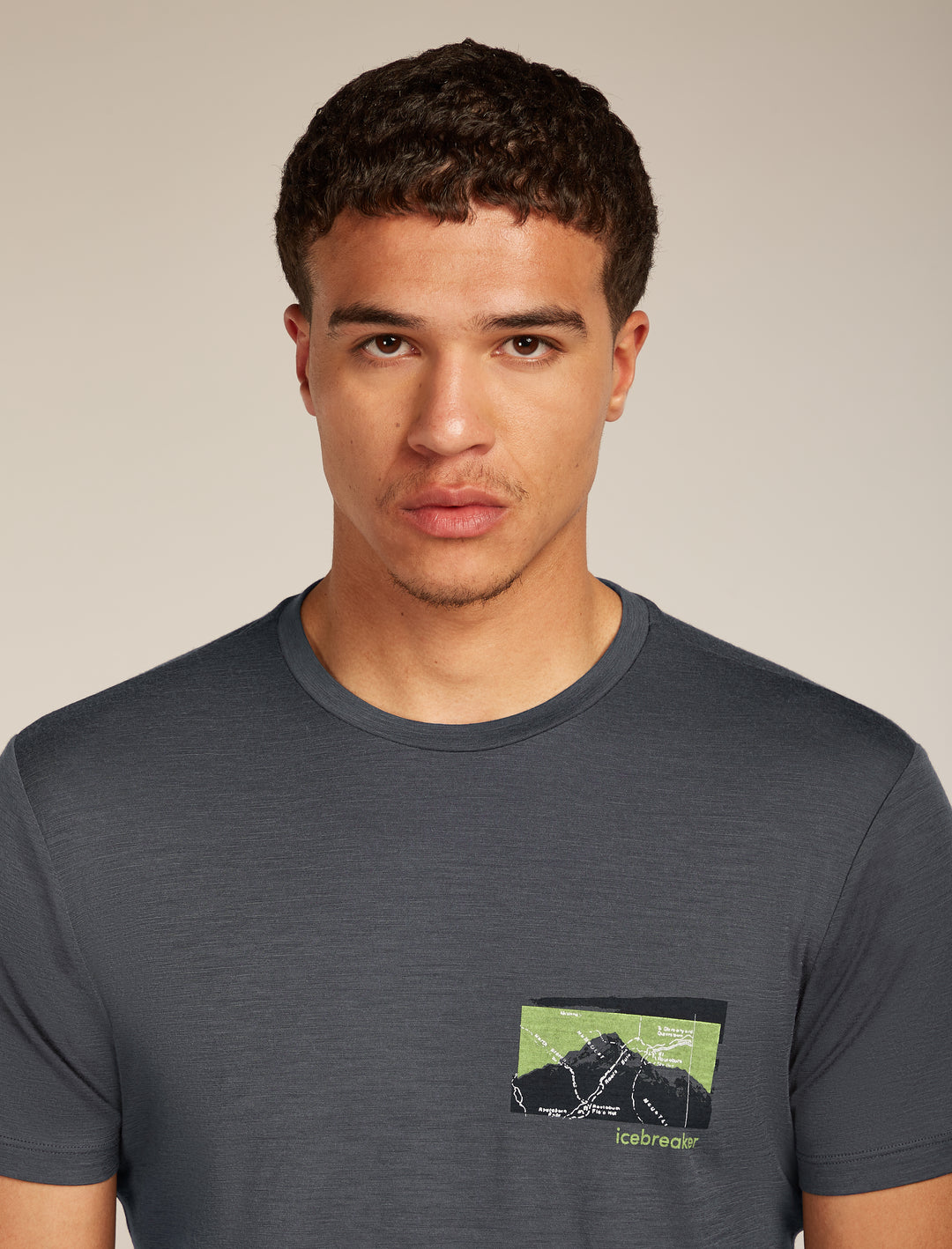 Mens Merino 150 Tech Lite SS Tee Infographic Obsidian 0A57BX