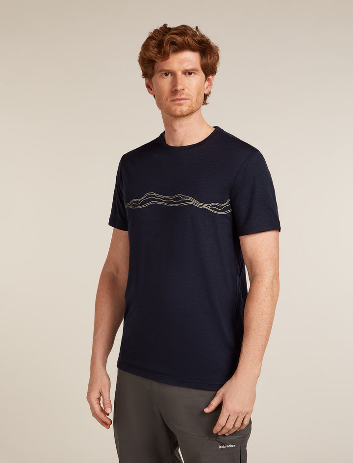 Mens Merino 150 Tech Lite SS Tee Mountain Pulse  Midnight Navy 0A57BY