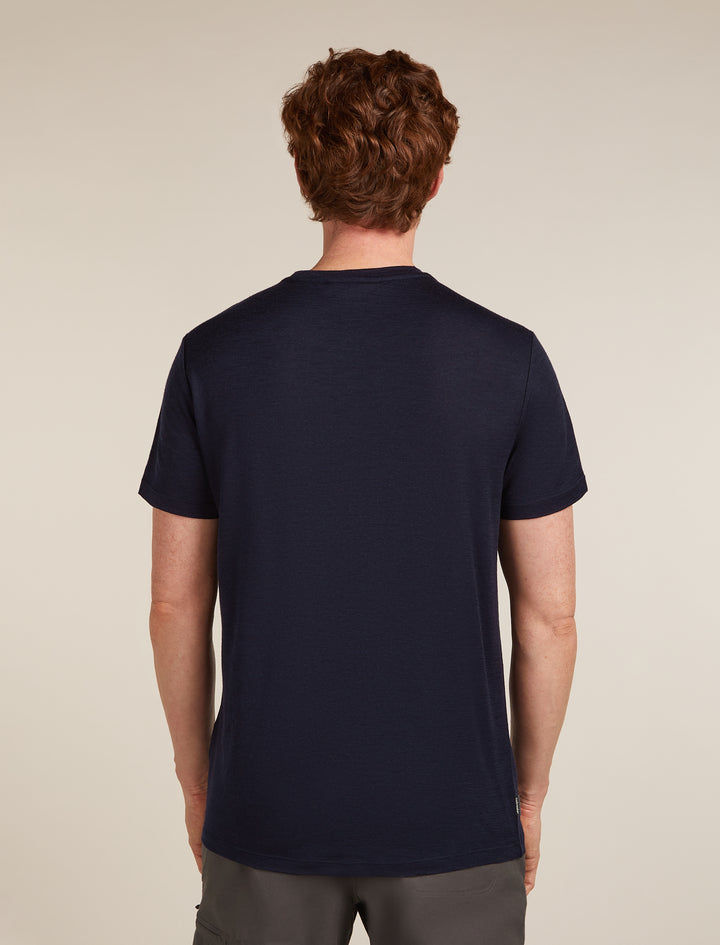 Mens Merino 150 Tech Lite SS Tee Mountain Pulse  Midnight Navy 0A57BY