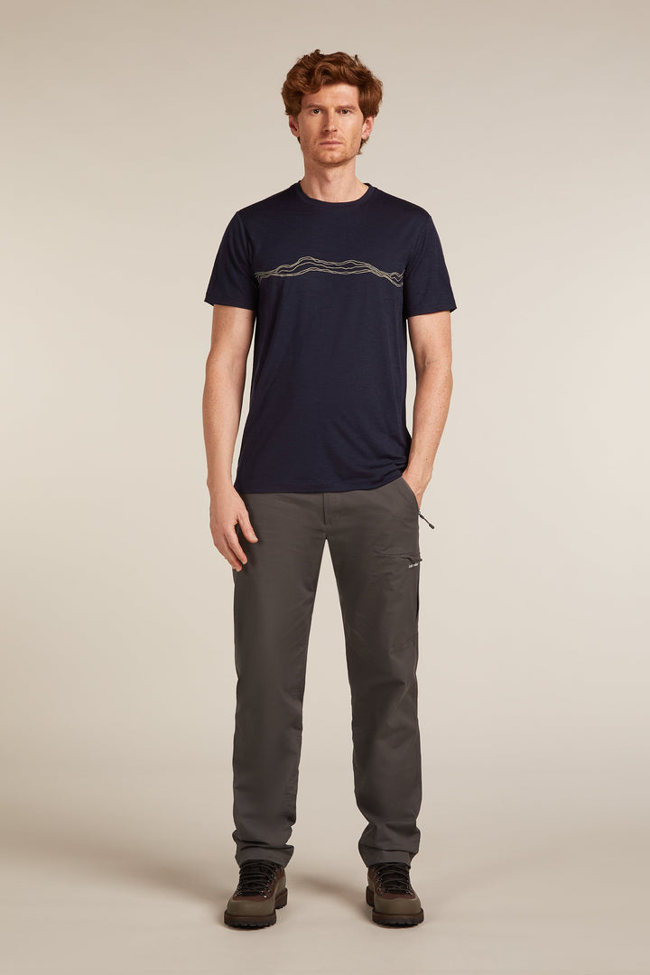 Mens Merino 150 Tech Lite SS Tee Mountain Pulse  Midnight Navy 0A57BY