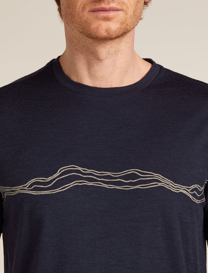 Mens Merino 150 Tech Lite SS Tee Mountain Pulse  Midnight Navy 0A57BY