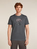 Mens Merino 150 Tech Lite SS Tee Ruapehu Round Obsidian 0A57BT