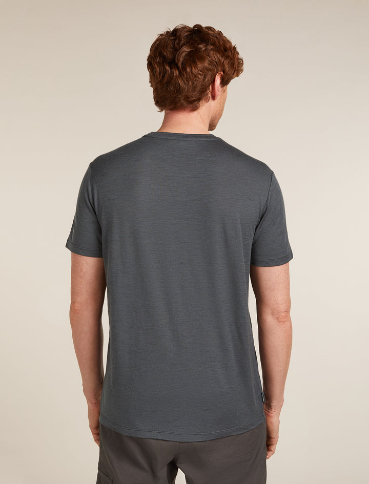 Mens Merino 150 Tech Lite SS Tee Ruapehu Round Obsidian 0A57BT
