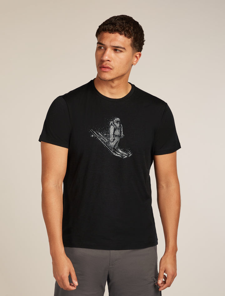 Mens Merino 150 Tech Lite SS T-Shirt Skiing Yeti Black  0A572Y