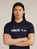 Mens Merino 150 Tech Lite SS Tee The Peaks Midnight Navy 0A57BU