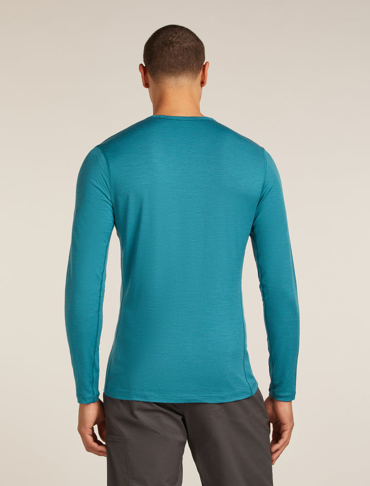 Mens 200 Oasis LS Crewe Elevation Topaz 0A57BD