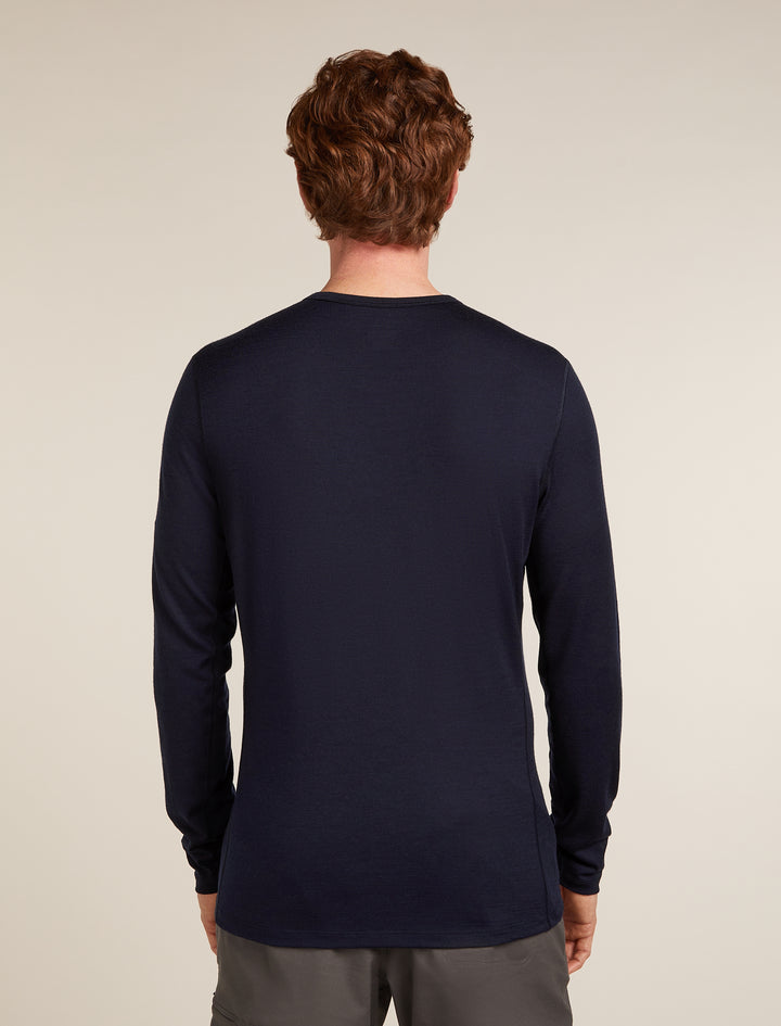 Mens 200 Oasis LS Crewe Elevation Midnight Navy 0A57BD