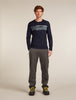 Mens 200 Oasis LS Crewe Elevation Midnight Navy 0A57BD