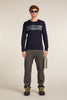 Mens 200 Oasis LS Crewe Elevation Midnight Navy 0A57BD