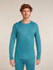 Mens Merino 260 Tech LS Crew Neck Thermal Top Topaz 104371