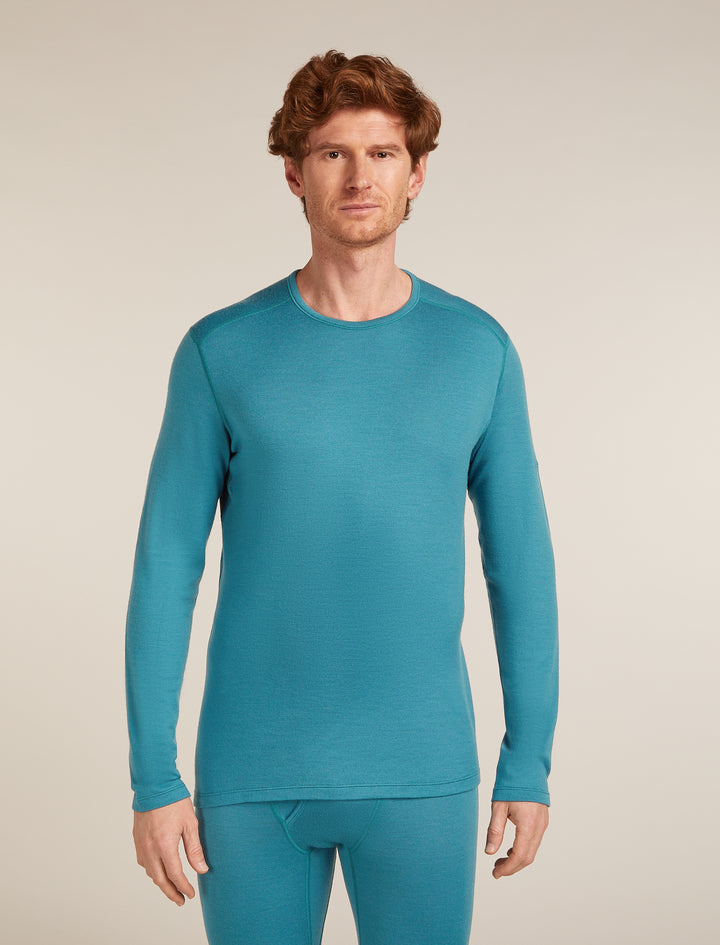 Mens Merino 260 Tech LS Crew Neck Thermal Top Topaz 104371