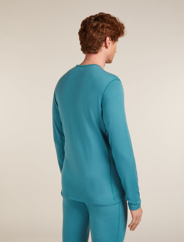 Mens Merino 260 Tech LS Crew Neck Thermal Top Topaz 104371