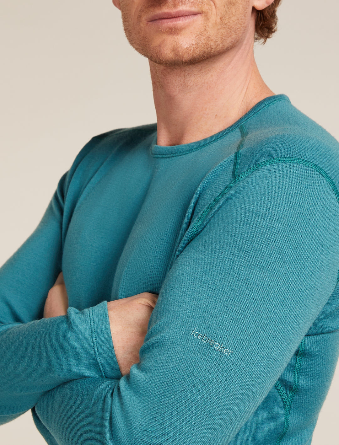 Mens Merino 260 Tech LS Crew Neck Thermal Top Topaz 104371