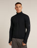 Mens Merino Blend 300 RealFleece Descender LS Zip Black 0A57CP
