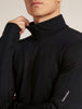 Mens Merino Blend 300 RealFleece Descender LS Zip Black 0A57CP