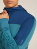 Mens Merino Blend 300 RealFleece™ Descender LS Zip Hoodie Topaz/Atlantis/CB 0A57CQ
