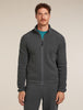 Men Merino Blend 800 RealFleece™ Classic Pile LS Zip Obsidian 0A57B5