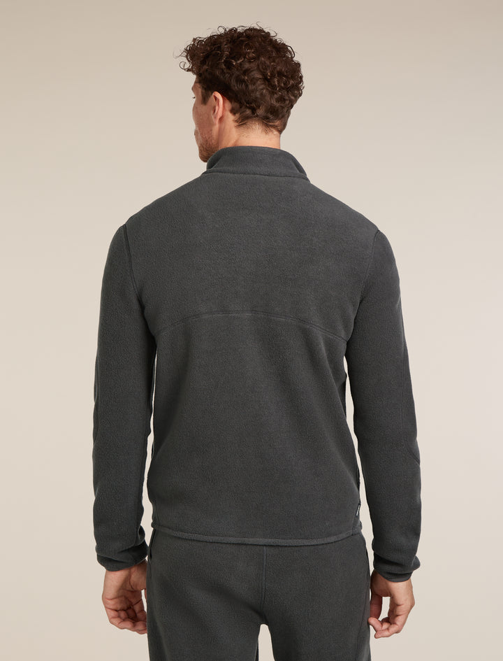 Men Merino Blend 800 RealFleece™ Classic Pile LS Zip Obsidian 0A57B5