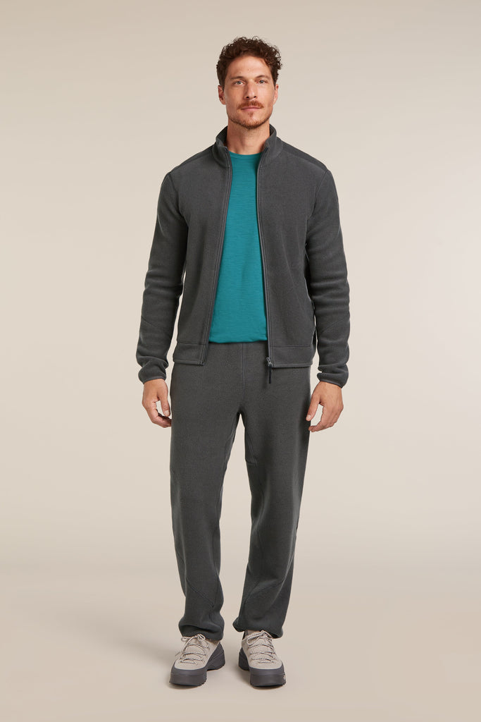 Men Merino Blend 800 RealFleece™ Classic Pile LS Zip Obsidian 0A57B5