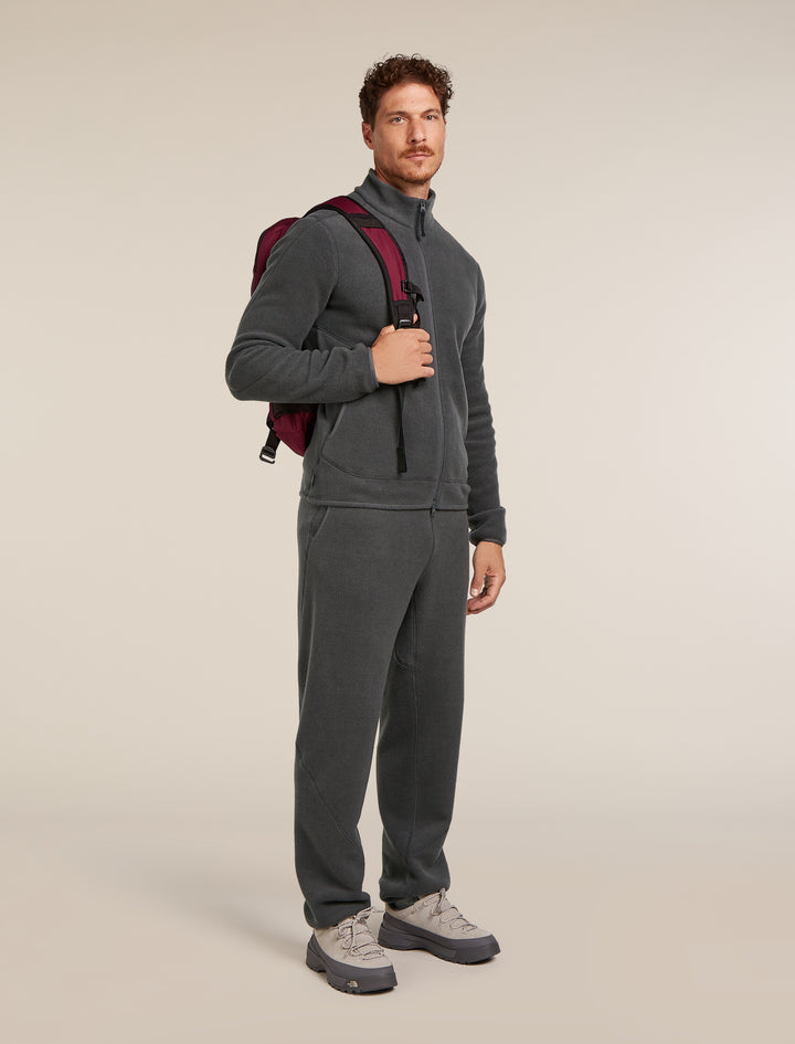 Men Merino Blend 800 RealFleece™ Classic Pile LS Zip Obsidian 0A57B5
