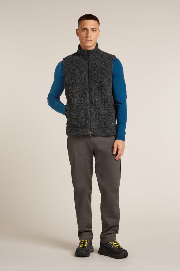 Mens Merino Blend 960 RealFleece™ High Pile Vest Jet Heather/Black 0A57AY