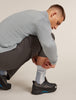 Mens Merino Hike+ Medium Crew Socks Blizzard Heather/Alloy 0A578M