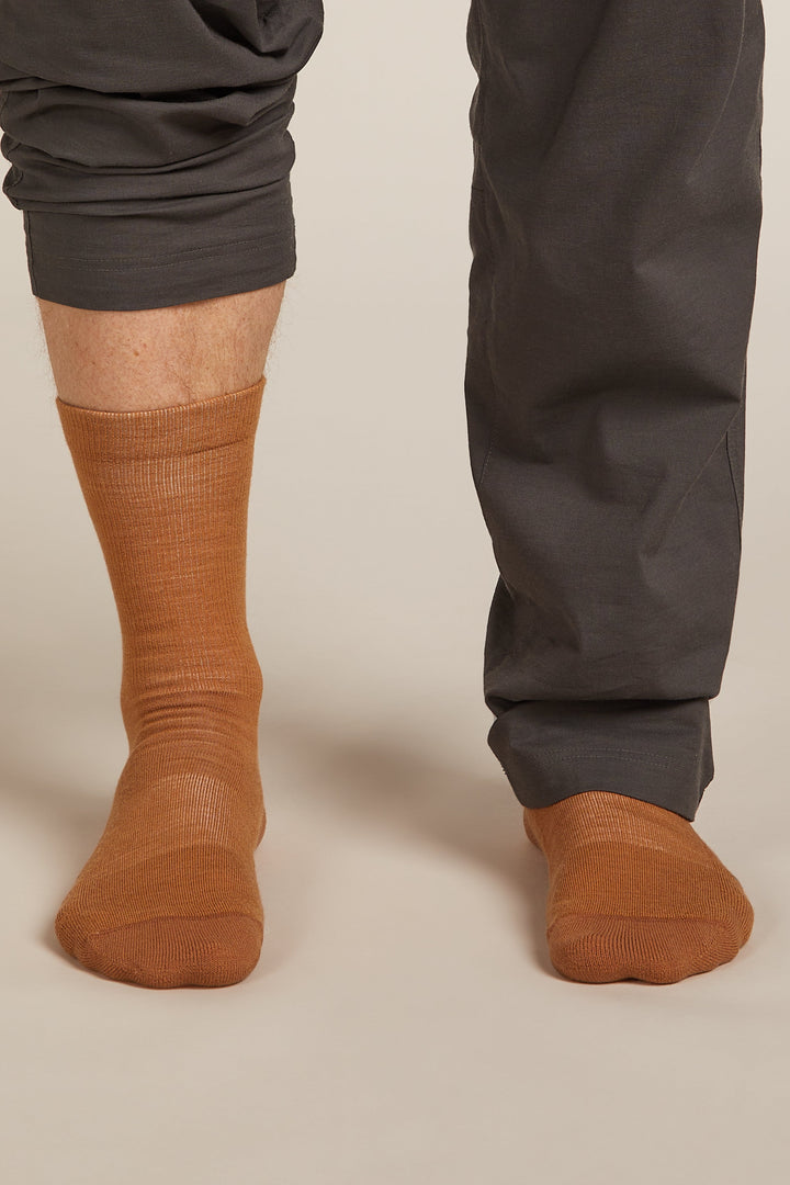 Mens Merino Lifestyle Light Crew Socks Trail/Topaz N327