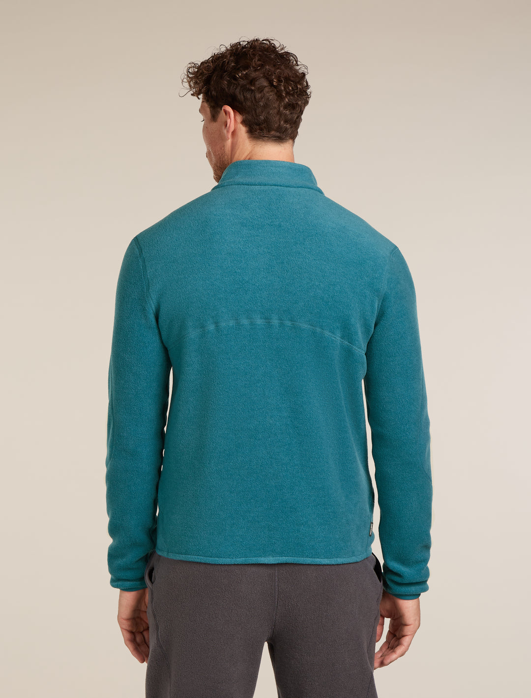 Mens Merino Blend 800 RealFleece Classic Pile LS Zip Topaz 0A57B5