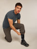Mens Merino Lifestyle Ultralight Crew Socks Camp Essentials Black/Alloy0A574E