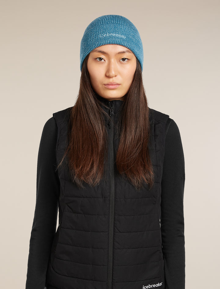 Adult Unisex Merino All Day Toque Beanie Topaz/Hydro 0A573J