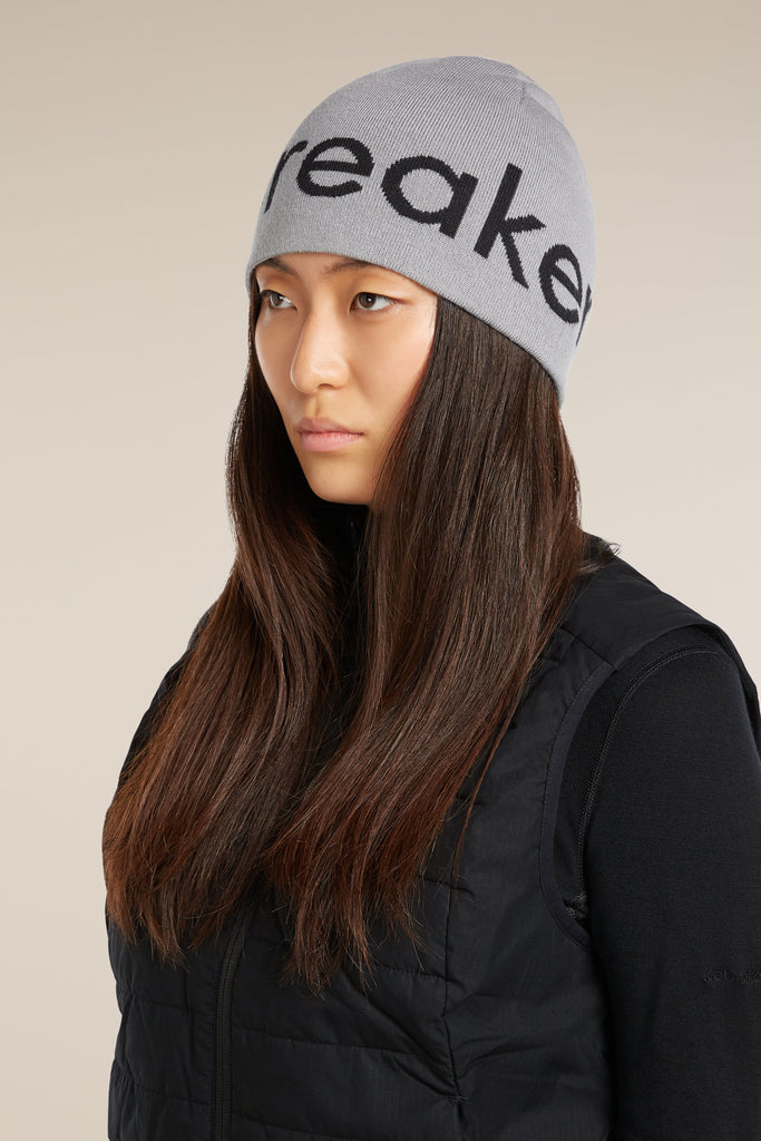 Adult Unisex Merino Icebreaker Beanie Alloy/Black  0A56SJ
