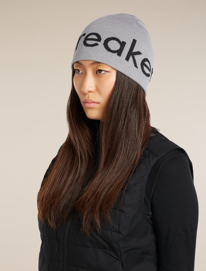 Adult Unisex Merino Icebreaker Beanie Alloy/Black  0A56SJ