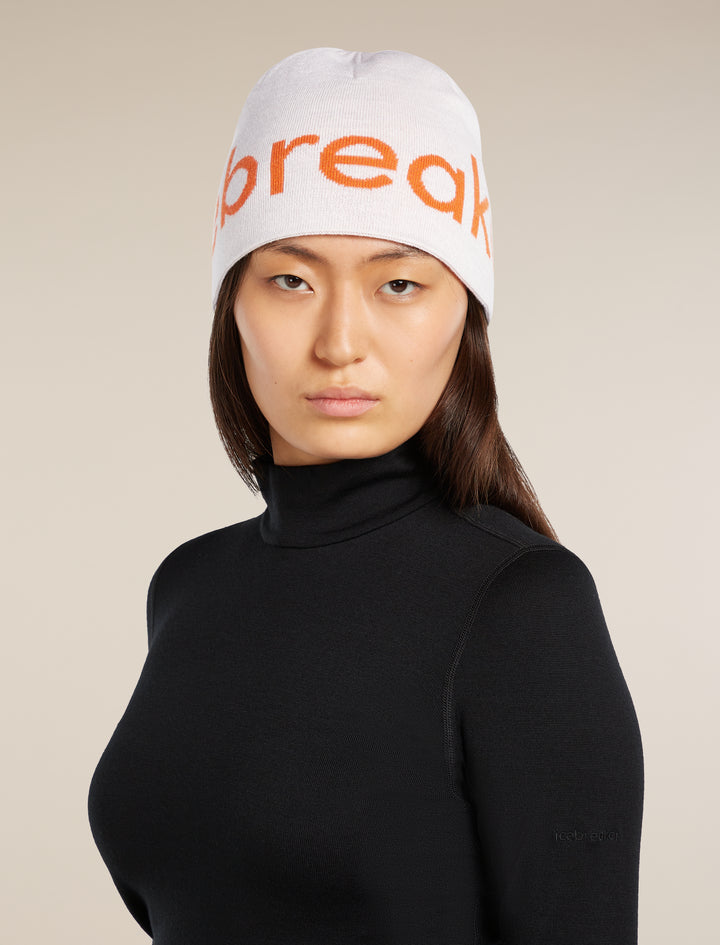 Adult Unisex Merino Icebreaker Beanie Ecru Heather/Spice  0A56SJ