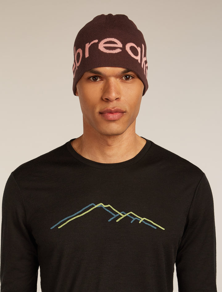 Adult Unisex Merino Icebreaker Beanie Java/Acid Pink  0A56SJ