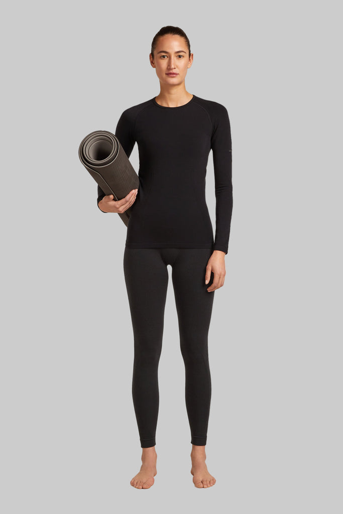 Womens 260 ZoneKnit™ Merino Blend Seamless 25" Tights Black 0A56XP
