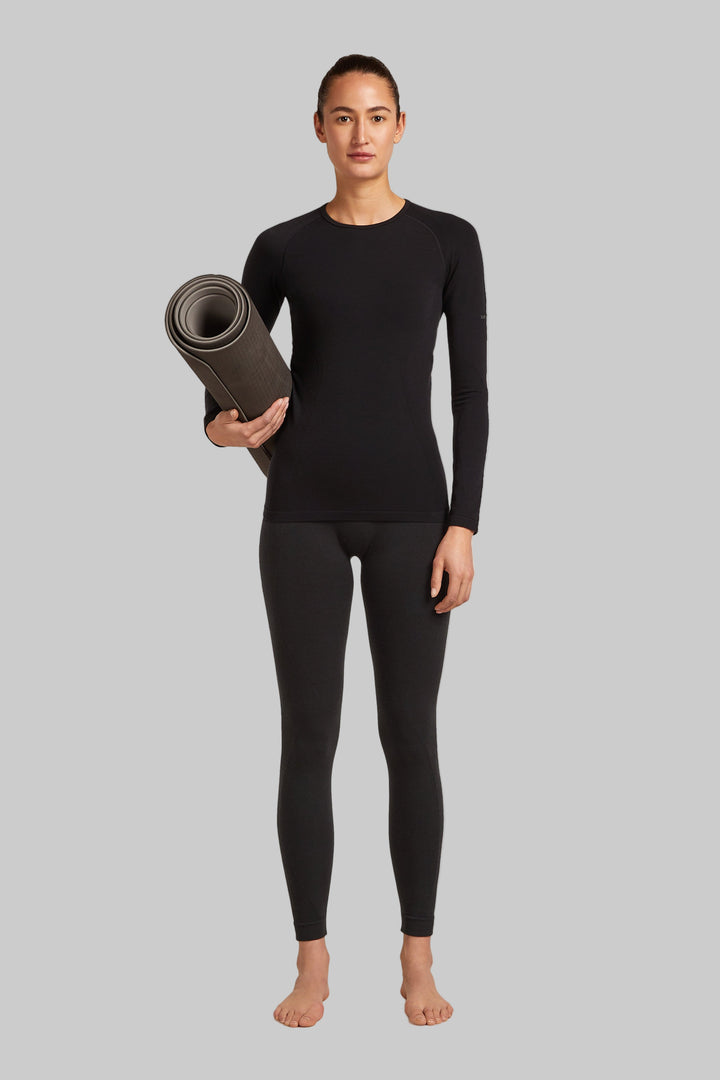 Womens 260 ZoneKnit™ Merino Blend Seamless 25" Tights Black 0A56XP